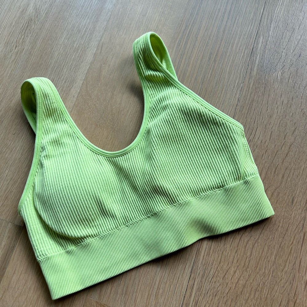 Neon Green Sports Bra